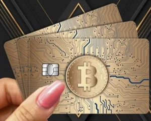 Dekorativer Kartenschutz Kreditkarte Aufkleber Krypto - Bild 1 von 5