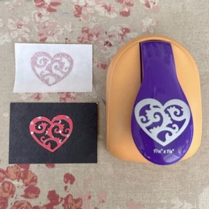 McGill Vintage Rare Lace Doily Heart Paper Punch, 1.44” x 1.25” Craft Supply - Picture 1 of 10