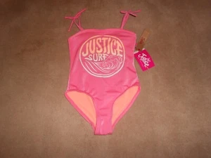 NEW, JUSTICE GIRL'S ONE PIECE SWIMSUIT, SIZE XS (5-6) - Picture 1 of 3