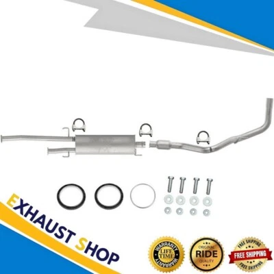 Conjunto de silenciador de escape + tubo trasero apto para ToyotaTundra 2010-2021 4,6 L y 5,7 L 145,7" WB Foto 1 de 4