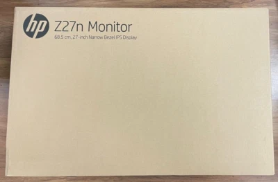 Nuevo monitor estrecho HP Z 27" Z27n - SIN soporte + cables incluidos - K7C09A4 Foto 1 de 3