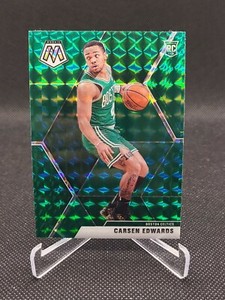 2019-20 Panini Prizm Mosaic Carsen Edwards Green Mosaic Rookie SP RC #220 Celtic