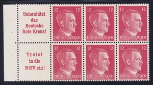 Germany 513a Mi H-Blatt 122 MNH 1941 "Hitler Head" Booklet Pane VF-XF - Picture 1 of 1
