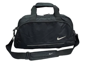 New Vintage NIKE ATHLETIC Medium Sports HOLDALL DUFFEL Bag 34 Ltrs BA4286 Black - Picture 1 of 8