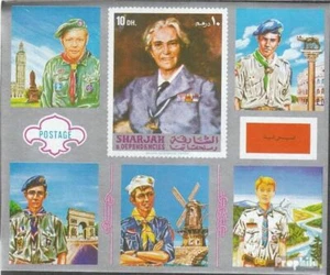 Sharjah Blocco 101 (completa Edizione) nuovo linguellato 1971 Scouts Europa - Foto 1 di 1