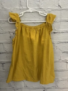 Gap Kids Solid Yellow Top Tank 100% Cotton EUC Girl's Size Medium (8) - Picture 1 of 7
