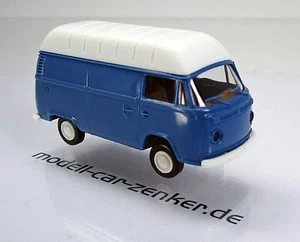 Brekina 33813 VW Hochdach T 2 Economy blau weiss 1:87 NEU Modellauto - Bild 1 von 1