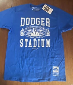 Los Angeles LA Dodgers Stadium Large T-shirt Mitchell & Ness Cooperstown MLB - Picture 1 of 7