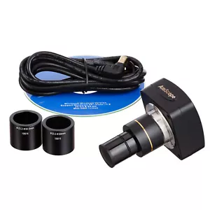 AmScope 1.3MP Microscope Digital Camera USB Video & Stills w Measuring Software - Picture 1 of 6