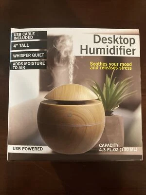 USB POWERED Desktop Humidifier NEW Tan Made In USA - Image 1 of 4