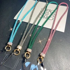 Bright Diamond Crystal Anti-lost Rope Glitter Wrist Straps  Phone Accessories - Photo 1 sur 14