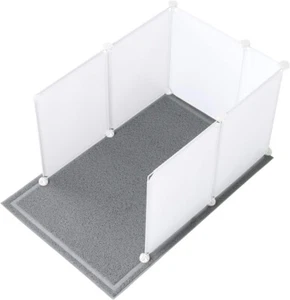 Katzentoilette Gehege Spritzschutz extra groß 28L × 21,5B x 18H Zoll mit Matte - Bild 1 von 9