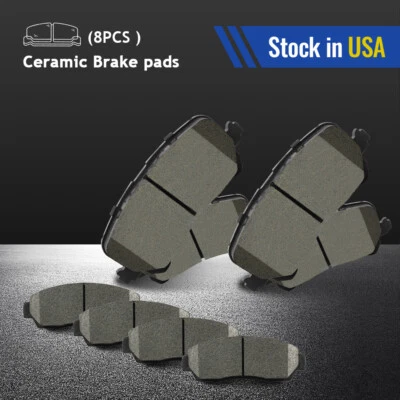 8Pcs Front and Rear Ceramic Brake Pads for Honda Passport 2019 2020 2021 Foto 1 de 4