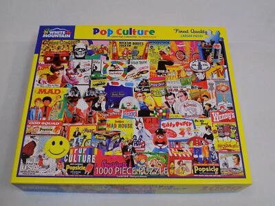 White Mountain Puzzle 1000 Pc NOT Counted AS IS Pop Culture Charlie Girard 24x30 - Image 1 of 2