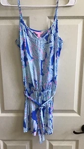 Lilly Pulitzer One Piece Romper size small light blue with shells - Picture 1 of 7