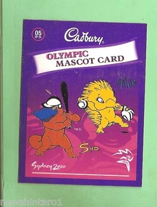#D67.   SOFTBALL / BASEBALL   CADBURY CHOCOLATE SYDNEY OLYMPIC  CARD - Picture 1 of 2