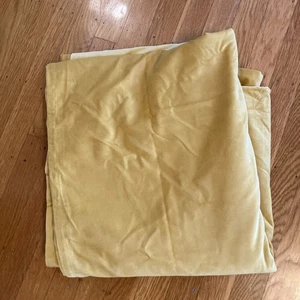IKEA Sanela Curtain Panel 55x98 Golden Yellow Gold Velvet - Picture 1 of 5