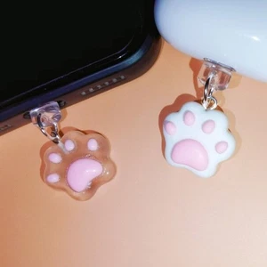 3x2cm Cat Claw Phone Dust Plug for iPhone/Android/Type C Mobile Phone - Photo 1 sur 9