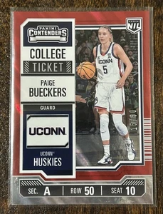 2024-25 Panini UCONN #1 PAIGE BUECKERS RC Red Parallel /50 - UConn/Dallas Wings - Bild 1 von 2