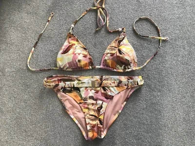 Bikini Reiss Mujer Lola Crema, Amarillo, Rosa Talla 8 - Buen Estado  Foto 1 de 4