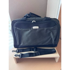 Atlantic Carry-On Travel Bag Black Briefcase Shoulder Strap - Picture 1 of 10