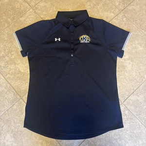 Under Armour Men's Large Kent State Golden Flashes Polo Short Sleeve Shirt - Picture 1 of 6