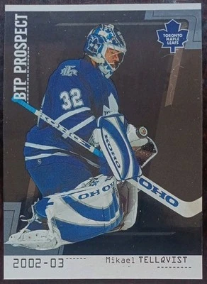 2002 - 2003 ITG Between The Pipes Mikael Tellqvist Maple Leafs /100 #77 Hockey - Image 1 of 2