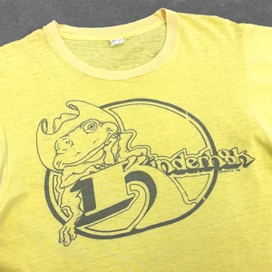 Camiseta Vaquera Rana Verdadera Vintage Años 70 Kinderhook Country Rock Band Grande RARA - Imagen 1 de 9