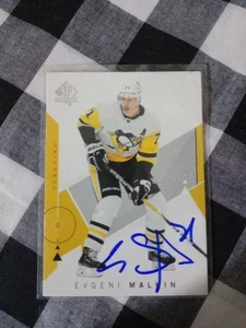 Evgeni Malkin Signed Sp Authentic Card Pittsburgh Penguins - Picture 1 of 1