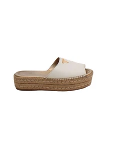 Prada Damen Sandalen UK 6 weiß 100% andere Espadrille - Bild 1 von 9