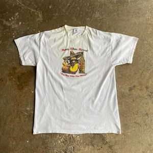 White ‘Monte Alban Mezcal’ Vintage Graphic T-Shirt - Picture 1 of 6