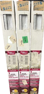 Inalámbrico- 1"-Vinilo-Persianas Filtradoras de Luz-Blanco 31"X64"-Sin Cable de Elevación Expuesto-NUEVO EN CAJA - Imagen 1 de 7