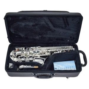 Brand New YAMAHA Alto Saxophone - YAS 280S in SILVER PLATE- Ships FREE WRLDWIDE - Picture 1 of 21