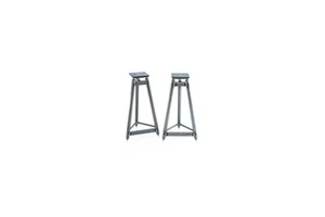 Solidsteel Modell SS-6 Lautsprecherständer Silber/Raw – Handmade in Italy - Bild 1 von 5