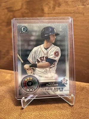 Kyle Tucker 2018 Bowman Chrome Bowman Scouts Top 100 Card #BTP-17 NM - Image 1 of 2