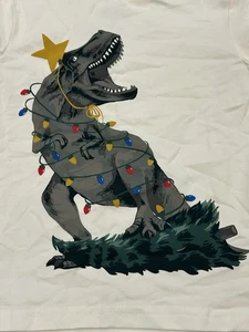 NWOT Tommy Bahama Christmas dinosaur Long Sleeve T-Shirt boys Size XS (4) - Picture 1 of 6