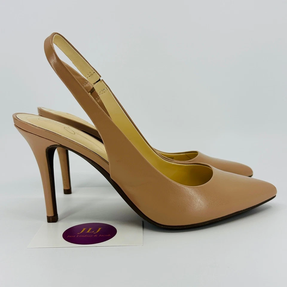 Jessica Simpson Mujer Lallita Desnudo Punta Punta Cordones Zapatos de salón Talla 8 Foto 1 de 4