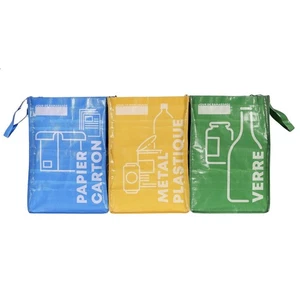 Lot de 3 Sacs de Tri "Lavable" 40cm Multicolore - Photo 1/7