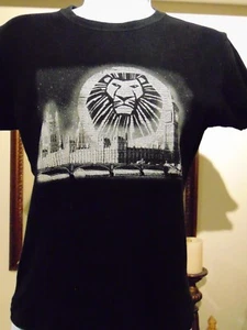 Disney Lion King London  Musical Women's  GLITTERY GRAPHIC  BLACK T-SHIRT Medium - Bild 1 von 4