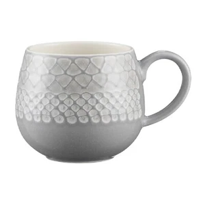 Coffee Mug 350ml Stoneware Impressions Organic Grey Cup Tea Choco Drinking Mug - Picture 1 of 5