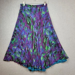 Coldwater Creek Whimsigoth Fairy Midi Skirt XS 4-6 Asymmetic Layered Artsy - Picture 1 of 12
