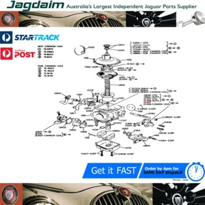 New Jaguar E-Type XJ12 V12 XJ6 Carburetter Bypass Valve JS498 - Picture 1 of 1