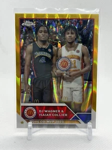 2023 Topps Chrome McDonald’s Wagner Collier Boys Co-MVP GOLD Raywave 39/50 #99 - Bild 1 von 2
