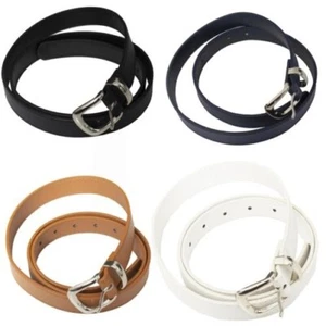 Enzo Womens Belt Skinny Buckle Ladies Casual Regular Waist Dress belt S-2XL - Picture 1 of 35