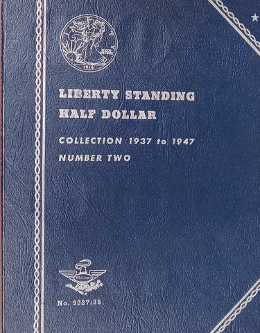 LIBERTY STANDING HALF DOLLAR COLLECTION 1937 TO 1947 NUMBER TWO - NICE TP-3304 Cover