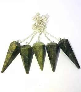 Five Vasonite Dowser Pendulum Crystal Healing Metaphysical Gift Reiki Power - Picture 1 of 1