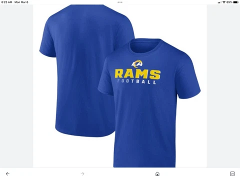 Los Angeles Rams T-Shirt Graphic Men Cotton Top Seller 70% off Cover