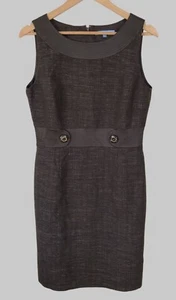 Antonio Melani Sleeveless Sheath Dress Size 10 Wool Blend Office Professional - Picture 1 of 9