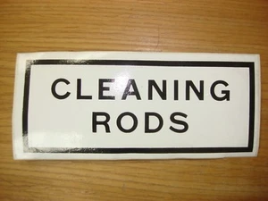 MILITARY DECAL/LABELS "CLEANING ROD" - M35 - M54 - M929 - Bild 1 von 1