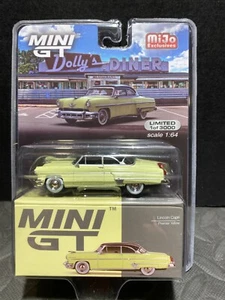 1/64 MINI GT MIJO EXCLUSIVES 1954 LINCOLN CAPRI PREMIER YELLOW - Picture 1 of 2